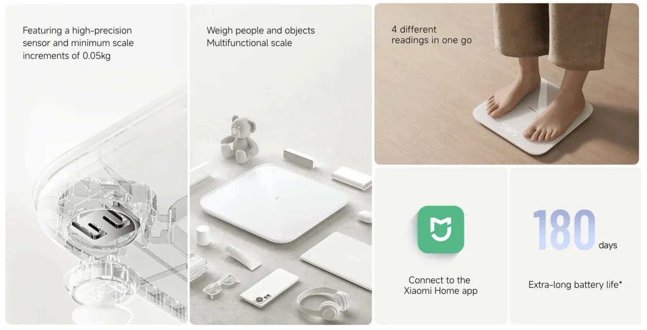 Buy Xiaomi Scale S200 in Dubai – Smart Bluetooth Weighing Scale